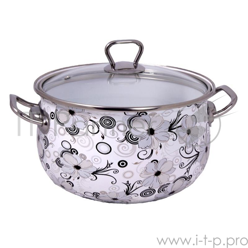 Кастрюля Interos 1279 Кружево,5,7 л