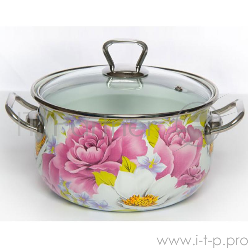 Кастрюля Interos 2545 Пион 1,5 л