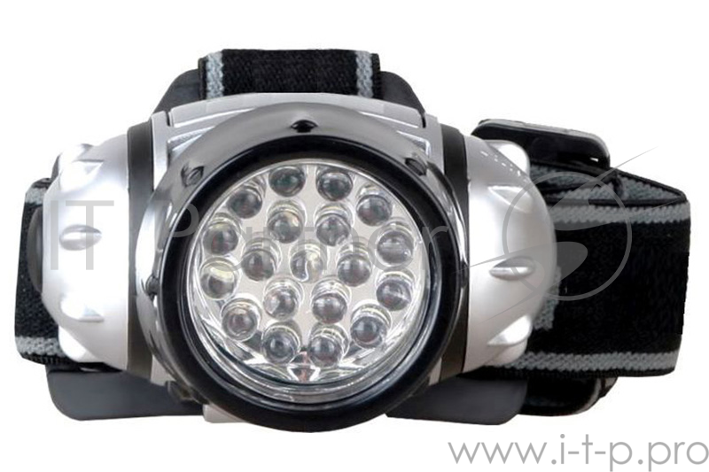 Фонарь ULTRAFLASH LED5353 налобн металлик 19led 4 реж 3xr03 пласт коробка