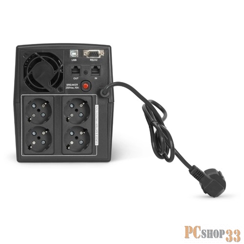 Импульс Импульс ИБП Юниор Смарт 2200 {2200 ВА/1320 Вт, LCD, АКБ 2х9Ач, SCHUKOx4},черный {00-КБ001554}