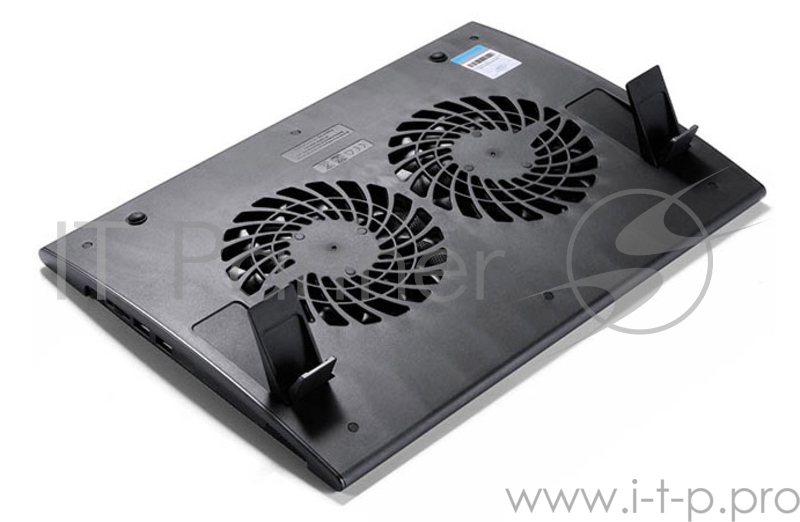 Подставка Deepcool WIND PAL FS (WINDPALFS) 17382x262x24мм 26.5дБ 2xUSB 2x 140ммFAN 793г черный