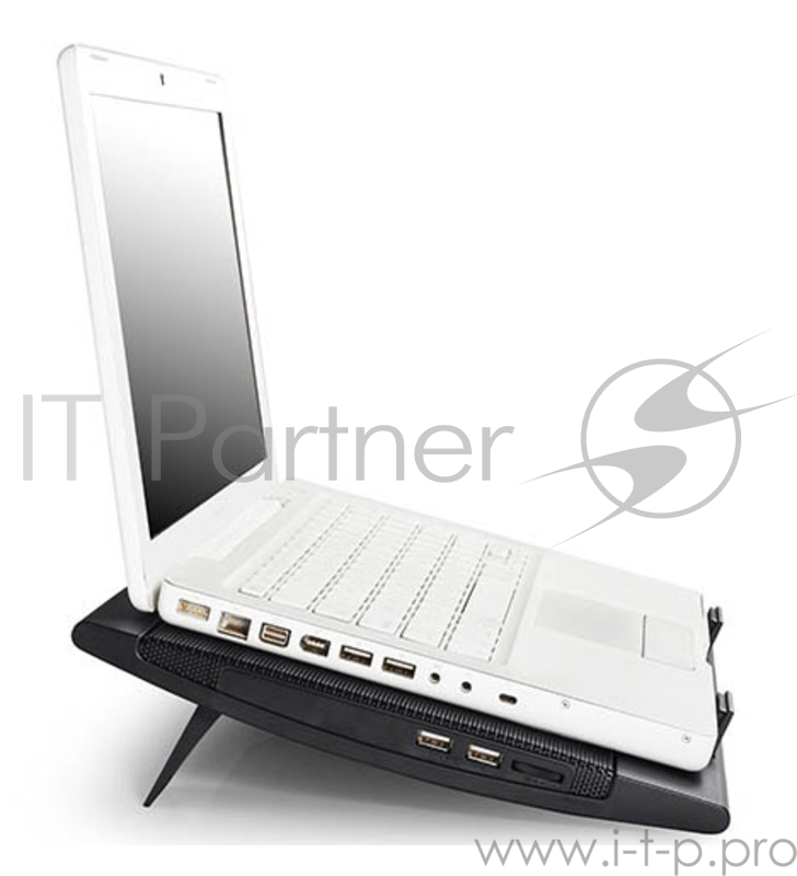 Подставка Deepcool WIND PAL FS (WINDPALFS) 17382x262x24мм 26.5дБ 2xUSB 2x 140ммFAN 793г черный