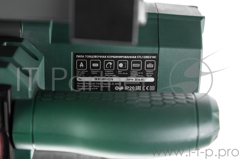 Пила Hammer Flex STL1200/210C Пила торцовочная (стусло) 320724 { 1200Вт 4500об/мин круг 210мм гл.пропила 55мм }