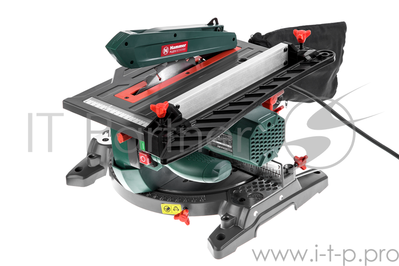 Пила Hammer Flex STL1200/210C Пила торцовочная (стусло) 320724 { 1200Вт 4500об/мин круг 210мм гл.пропила 55мм }