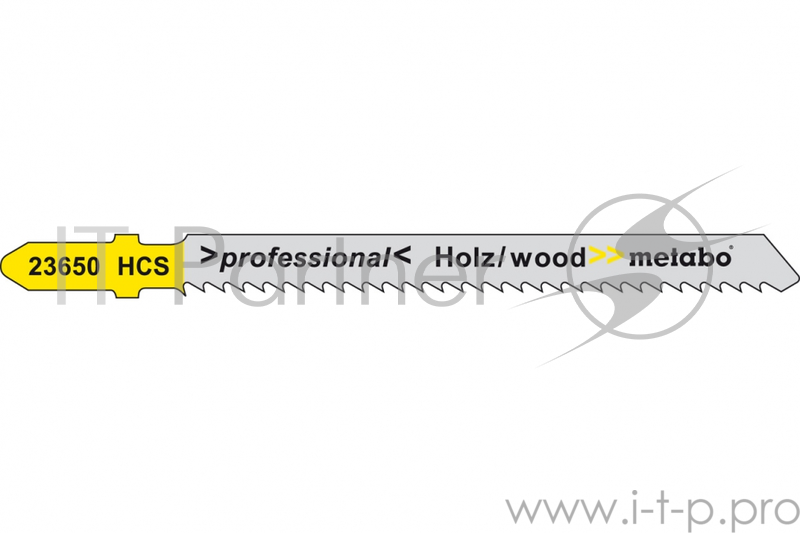 полотна для лобзика, принадлежности Metabo 623650000 T101BR 5 пилок по дер.,обр. зуб, 75х2,5мм HCS