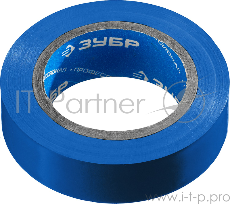 Штукатурно-малярный инструмент Изолента ЗУБР МАСТЕР синяя, ПВХ, не поддерживающая горение, 6000 В, 15мм х 10м (1233-73_z01)
