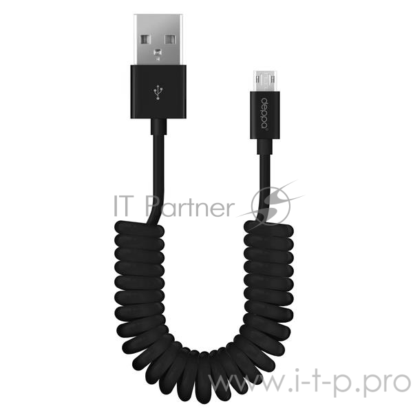 Кабель USB TO MICRO USB 2M BLACK 72228 DEPPA