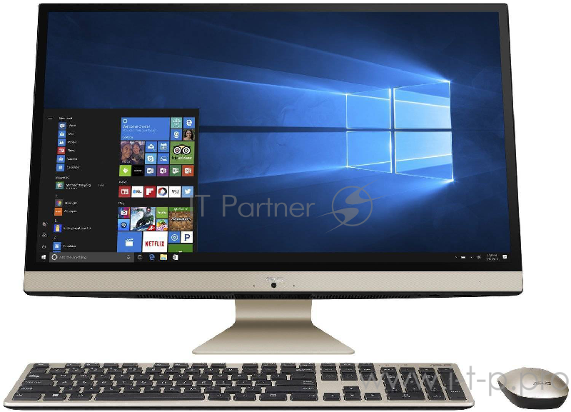 Моноблок ASUS V272UNT-BA022T Intel i5-8250U/8Gb/1Tb HDD+128Gb SSD/27 FHD 1920 X 1080 Glare Touch/NV GF150MX 2GB/non DVDRW/WL KB mouse/Win 10/Black