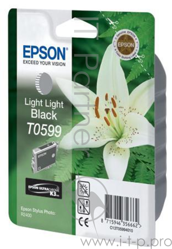 Расходные материалы EPSON C13T05994010 Картридж для R2400 Ink Cartridge Light Light Black (cons ink)