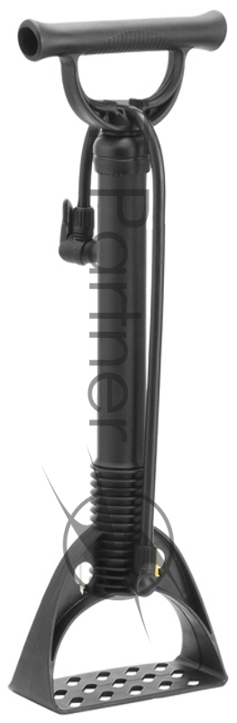 Насос GF-04 Giyo ручной напольный пластиковый чёрный Насос GF-04 Giyo ручной напольный, пластиковый корпус длиной 20, вентиль Presta/Автовентиль, в комплекте с иглой для накачки мячей и насадкой для надувных изделий, чёрный