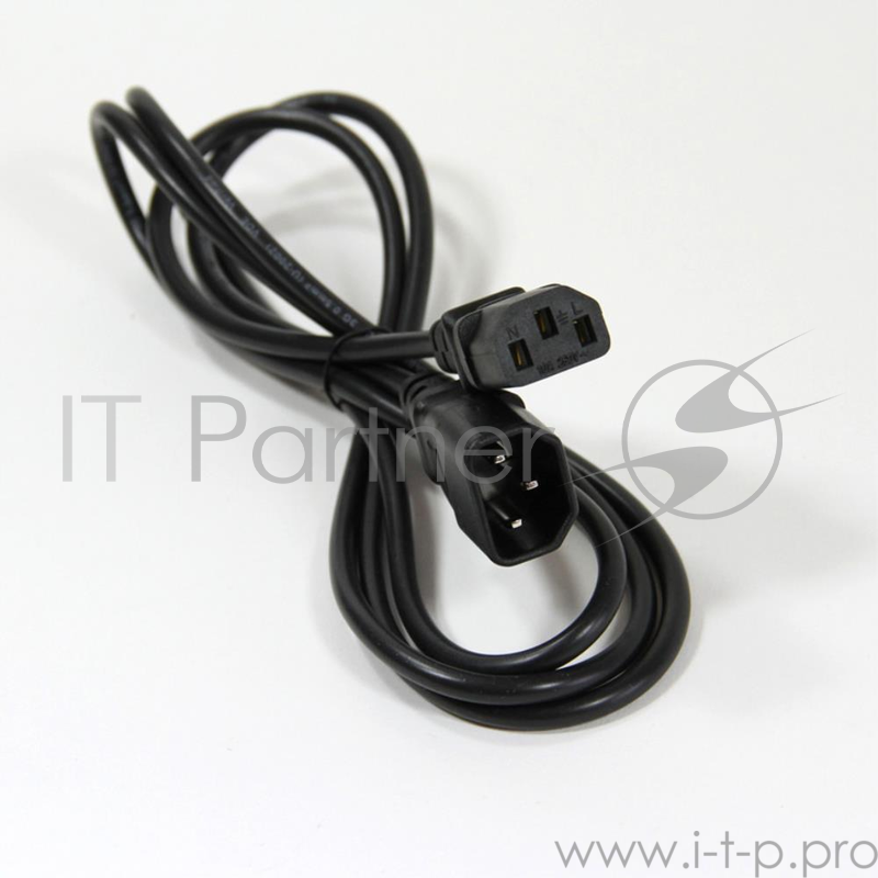 Кабель Telecom Кабель (TP020-IEC320-C13/C14-1.8-BK) монитор - компьютер (UPS - устройство) 220V 1.8м 6926123461297