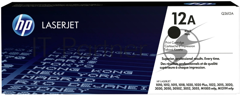 Тонер-картридж HP Q2612A черный для LaserJet 1010/1018/1020/1012/1015/3015/ (2000стр.)