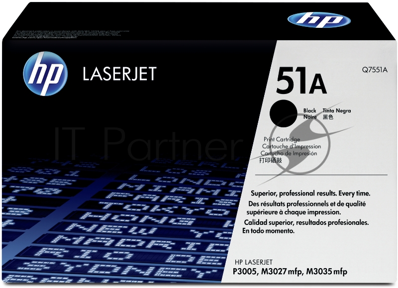 Тонер-картридж HP Q7551A черный, 6500 стр., для LJ P3005/M3035mfp/M3027mfp