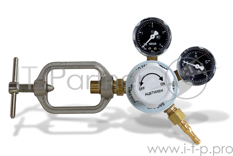 Редуктор ацетиленовый KRASS БАО 5 КР пропускная способность 5м3/ч