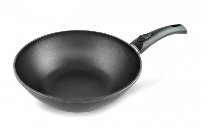 Сковорода ВОК 26ПР литая (пол-кер) НМП 3126W