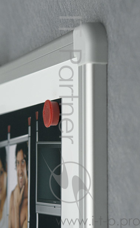 Демонстрационная доска 2X3 TSA129 магнитно-маркерная лак 90x120см алюминиевая рама