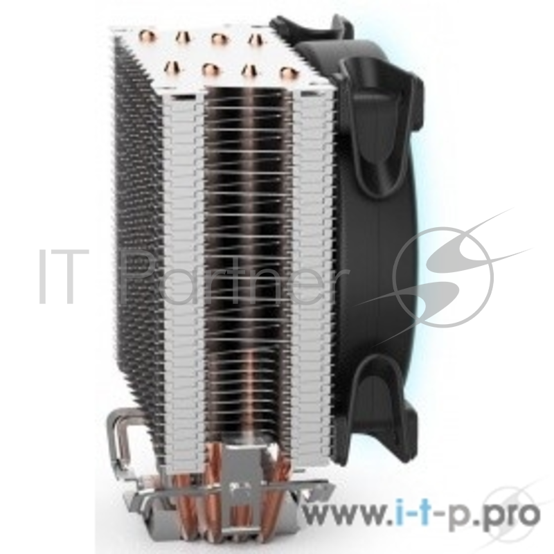 Вентиляторы PCCooler GI-X4 Кулер GI-X4 S775/115X/AM2/AM3/AM4 (24 шт/кор, TDP 145W, вент-р 120мм с PWM, Blue LED FAN, 4 тепловые трубки 6мм, синяя LED подсветка, 1000-1800RPM, 26.5dBa)