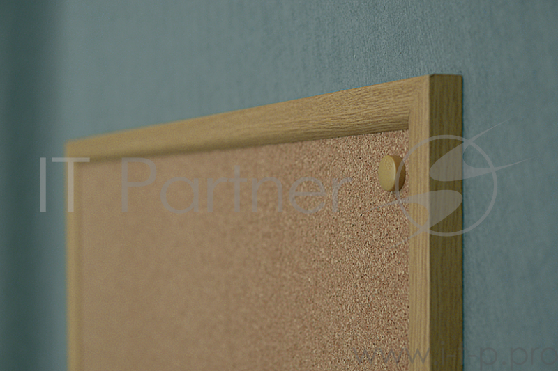 Демонстрационная доска 2X3 TC96 пробковая 60х90см МДФ рама