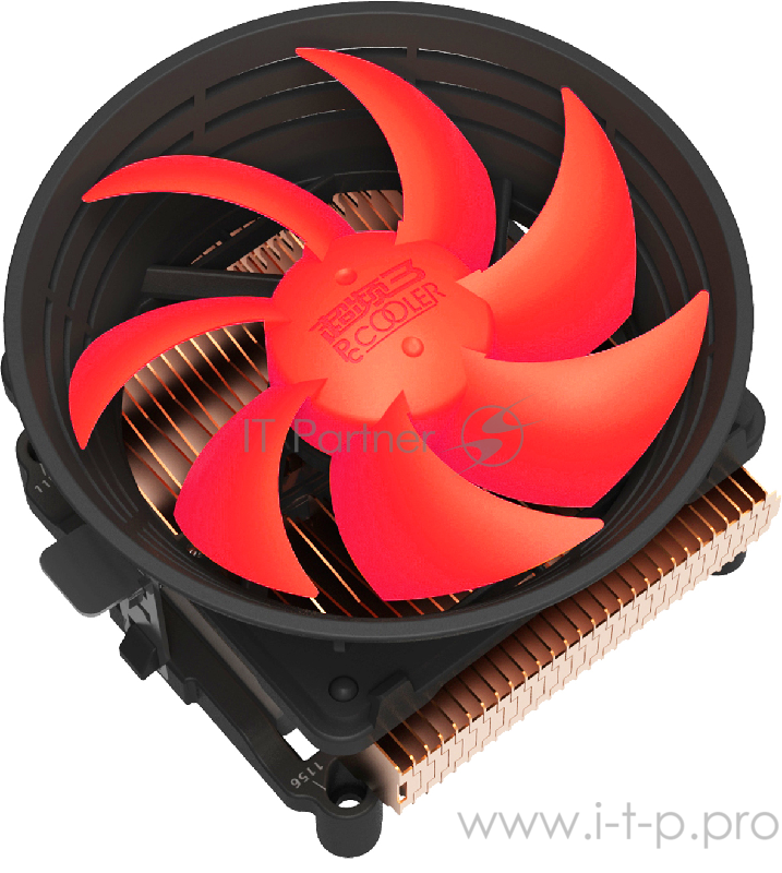 Вентиляторы PCCooler Q100M Кулер Q100M S775/115X/AM2/AM3/AM4/FM1/FM2 (60 шт/кор, TDP 75W, вент-р 100мм с PWM, 1200-2000RPM, 16-20dBa) Retail Color Box
