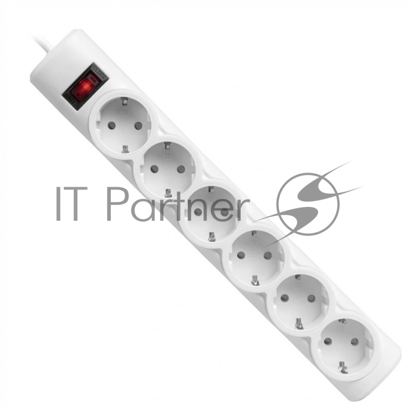 Сетевые фильтры Defender Фильтр DFS 153 3.0 m, 6 розеток, белый 99490