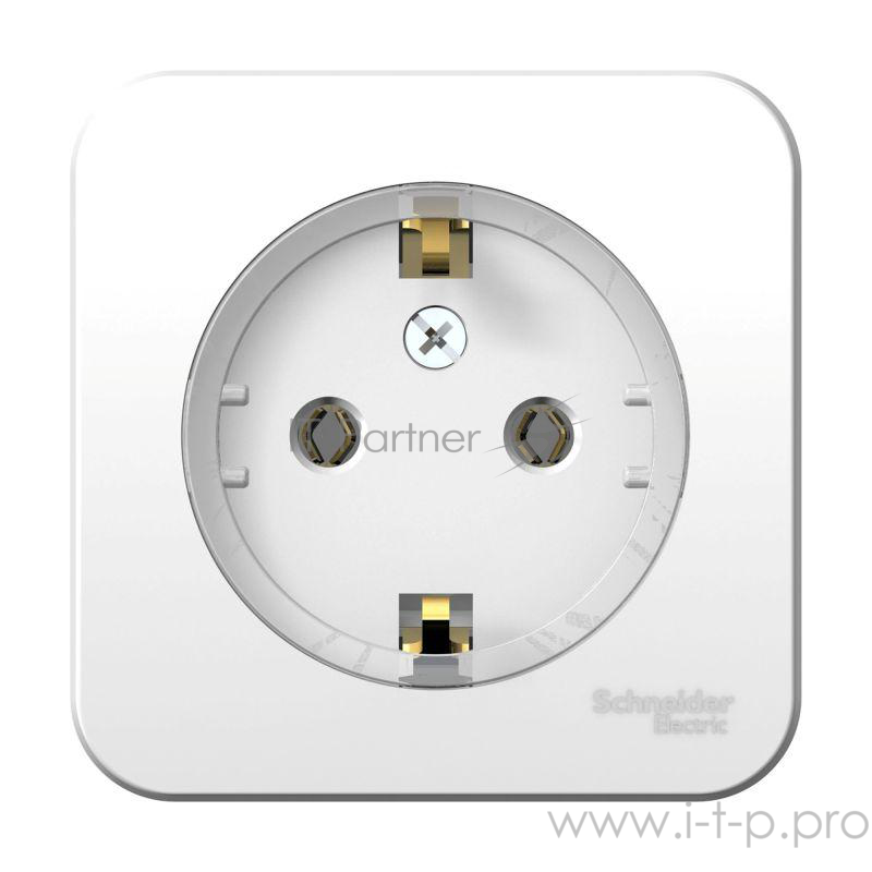 РОЗЕТКА Schneider-electric BLNRA110111 BLANCA О/У с заземлением без штор.,(КОМПАКТ) ИЗОЛ.ПЛ.16А, 250В, БЕЛЫЙ