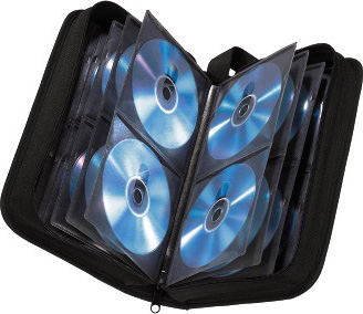 Портмоне Hama на 120CD/DVD H-33833 черный (упак.:1шт)
