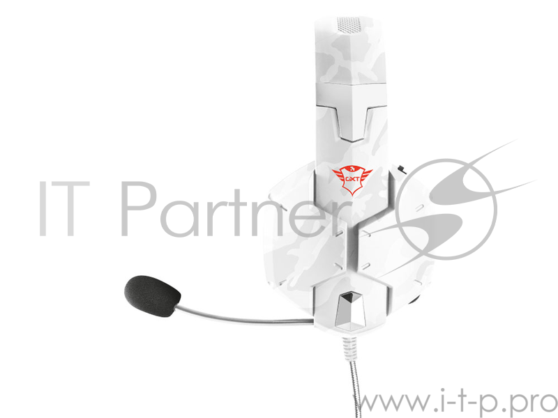 Гарнитура TRUST GXT 322W white camo (гибкий микрофон,Регулятор громкости,отключения микрофона,кабель 2м)