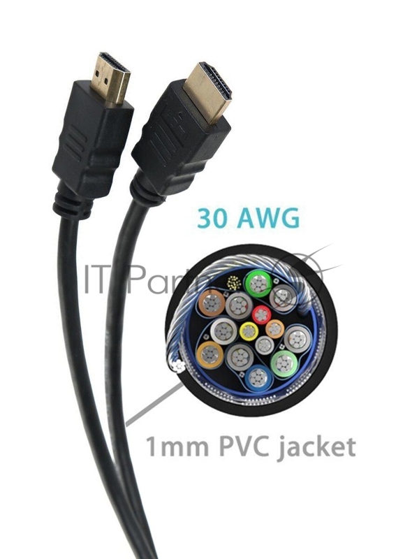 Кабель TV-COM Кабель цифровой (CG150S-1.8M) HDMI19M to HDMI19M, V1.4+3D, 1.8m 6939510810929