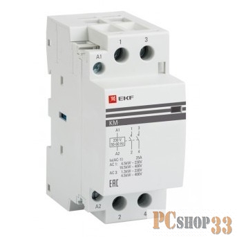EKF km-2-50-20 Контактор модульный КМ 50А 2NO (2 мод.) PROxima