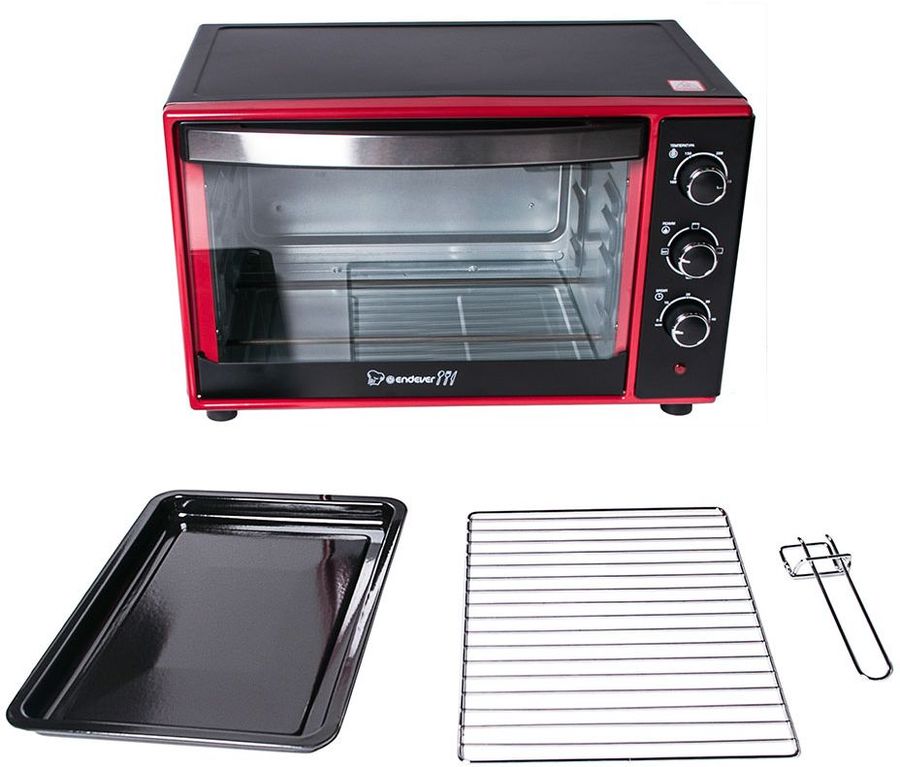 Мини-печь Endever Danko 4035 чёрно-красный
