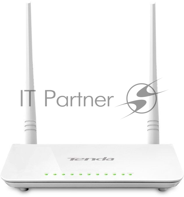 Сетевое оборудование TENDA D301 (v2.0) xDSL маршрутизатор ADSL2+ 802.11n, до300Мбит/с, 2TX2R, 4х100Мбит/с, USB порт с функцией принтсервера, несъемные антенны