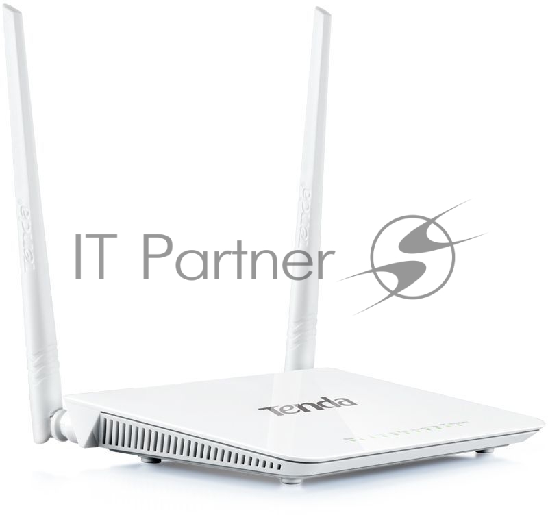 Сетевое оборудование TENDA D301 (v2.0) xDSL маршрутизатор ADSL2+ 802.11n, до300Мбит/с, 2TX2R, 4х100Мбит/с, USB порт с функцией принтсервера, несъемные антенны