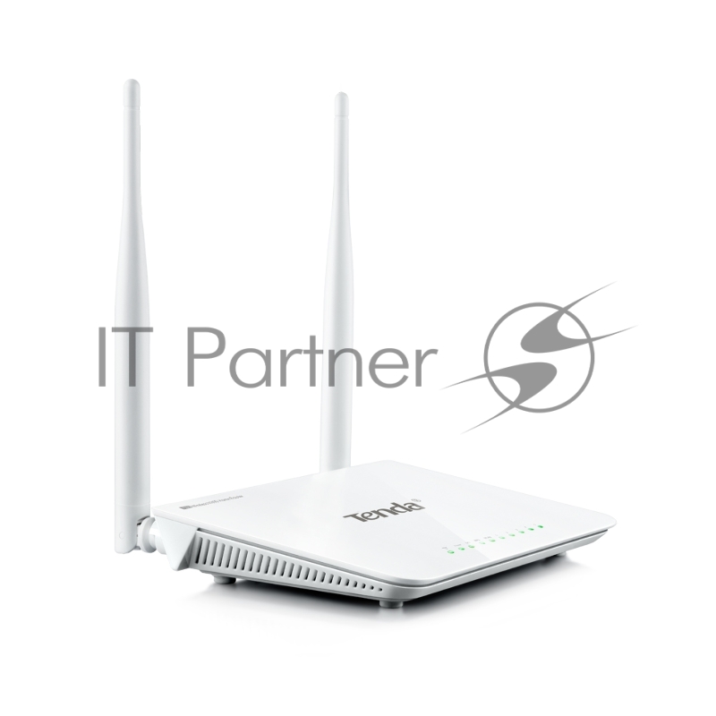 Сетевое оборудование TENDA F300 маршрутизатор 802.11n, до300Мбит/с, 2T2R, LAN: 4х10/100Мбит/с, WAN: 1х10/100Мбит/c, 2 внешние антенны 5дБи.
