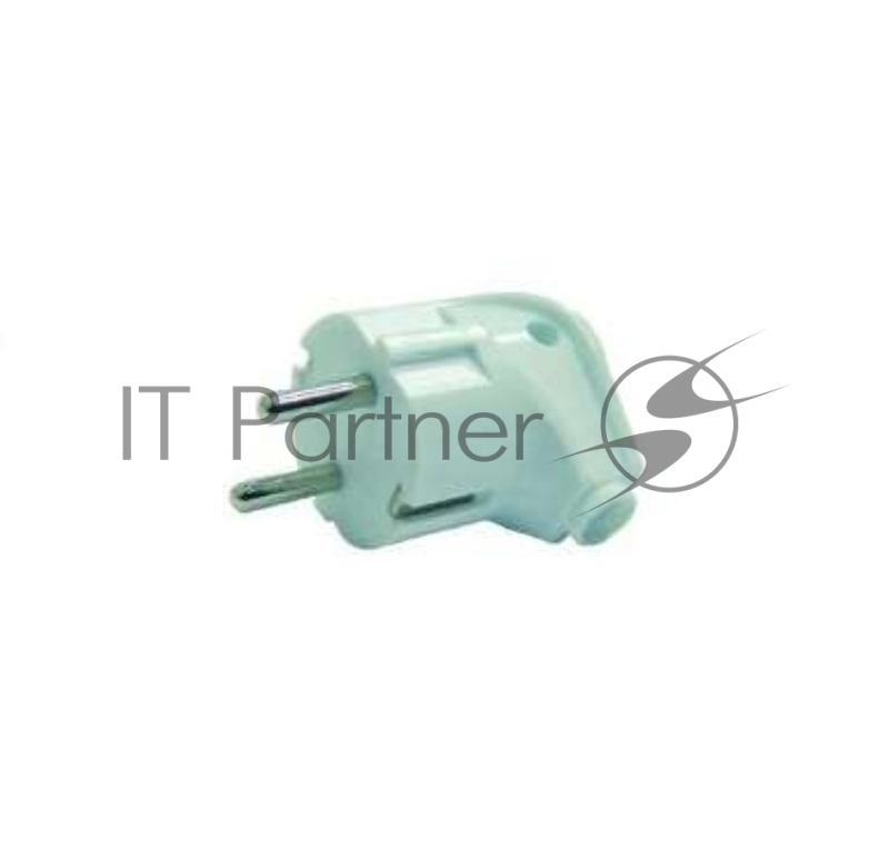 MAKEL 10027 Вилка угловая с заземлением белая