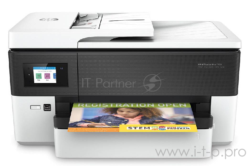 Принтер HP Officejet Pro 7720 Y0S18A принтер/сканер/копир/факс, А3, ADF, дуплекс, 22/18 стр/мин, USB, Ethernet, WiFi