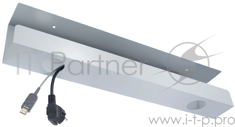 Кабель-канал предназначен для удобного размещения кабелей и блока питания на рабочем месте. Размер: 600х114х76. Монтаж: под стол. Материал: сталь. Цвет - серый.