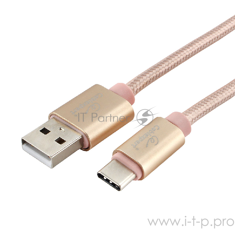 Кабель USB 2.0 Cablexpert CC-U-USBC01Gd-3M, AM/TypeC, серия Ultra, длина 3м, золотой, блистер