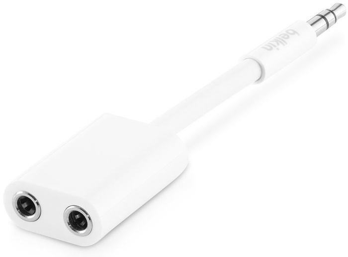 Кабель Belkin Jack 3.5 (m)/Jack 3.5 (f)/Jack 3.5 (f) 0.2м. (AV10157DSAPL)