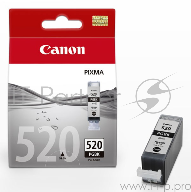 Расходные материалы Canon PGI-520BK 2932B012 Картридж для Canon PIXMA iP3600/4600/MP540/620, Черный, 2*19 мл, 2 шт. в уп-ке