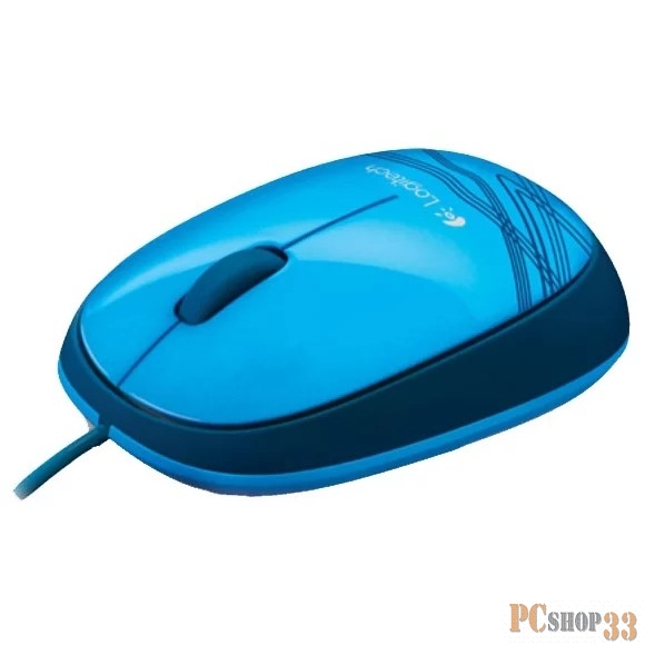 Оптическая мышь Logitech M105 910-003114, 2кн.+скр., синий, с рисунком (USB)