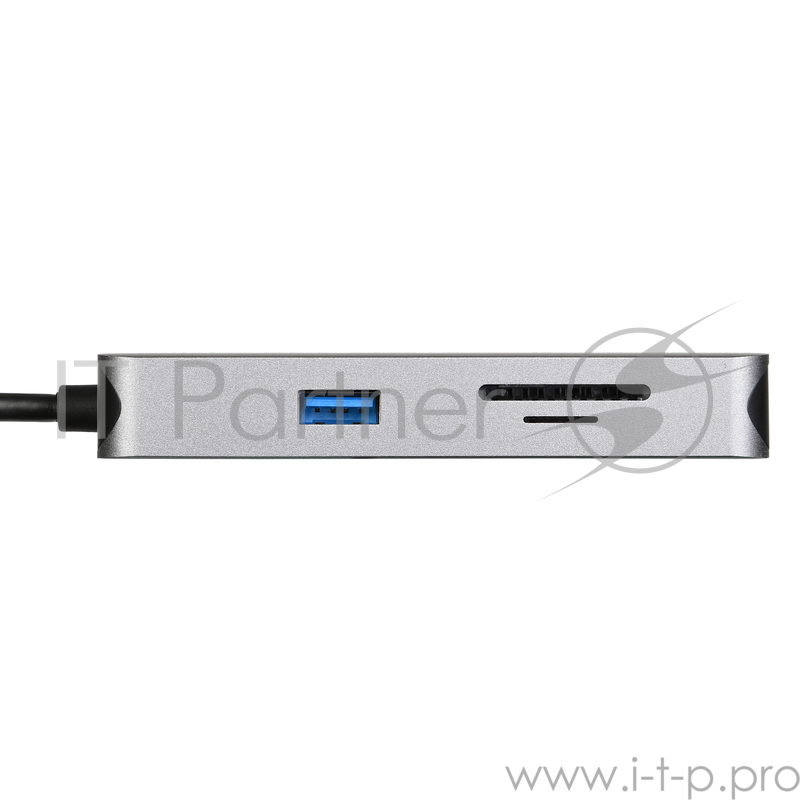 Fusion C108 Адаптер 8-в-1 USB-C в 3xUSB3.0/HDMI/LAN/SD/mSD/PD-90W (ACD-C108-PAL) RTL {50}