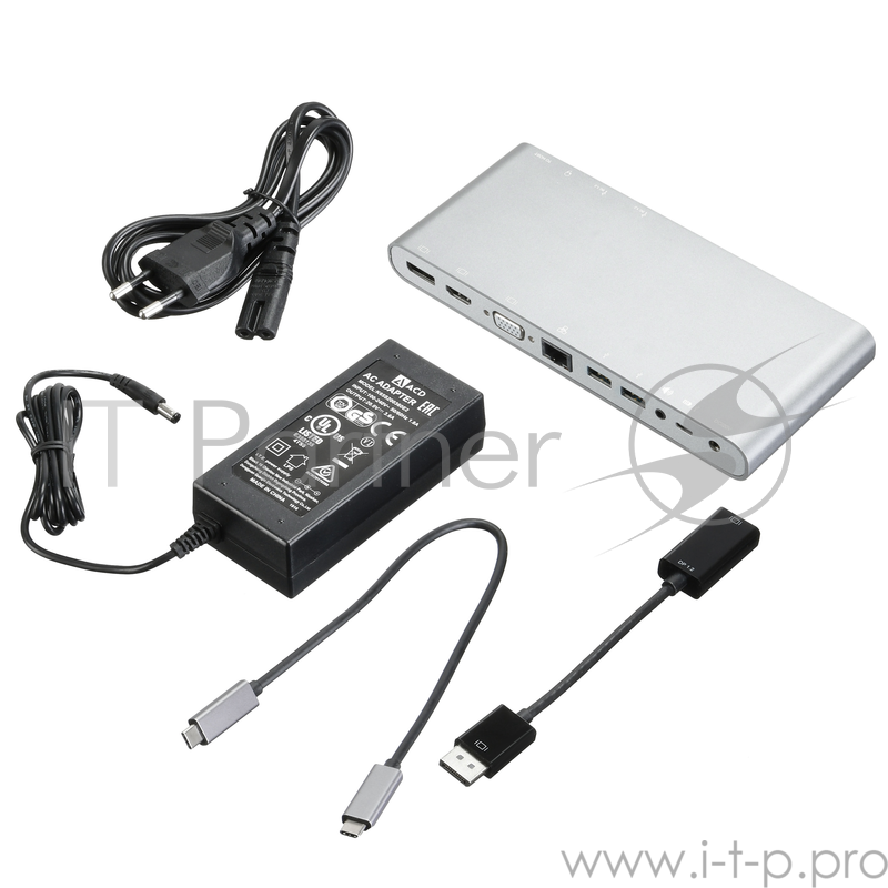 Lime D12 Адаптер 12-в-1 UCB-C в 4xUSB3.0/DP/HDMI/VGA/LAN/2xAud {20}