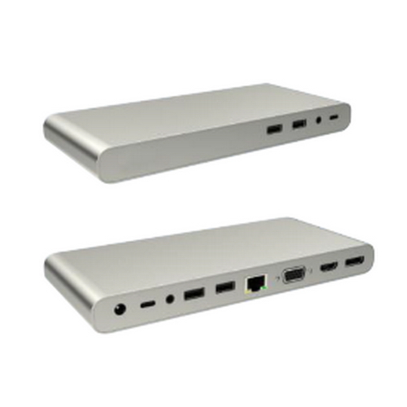 Lime D12 Адаптер 12-в-1 UCB-C в 4xUSB3.0/DP/HDMI/VGA/LAN/2xAud {20}