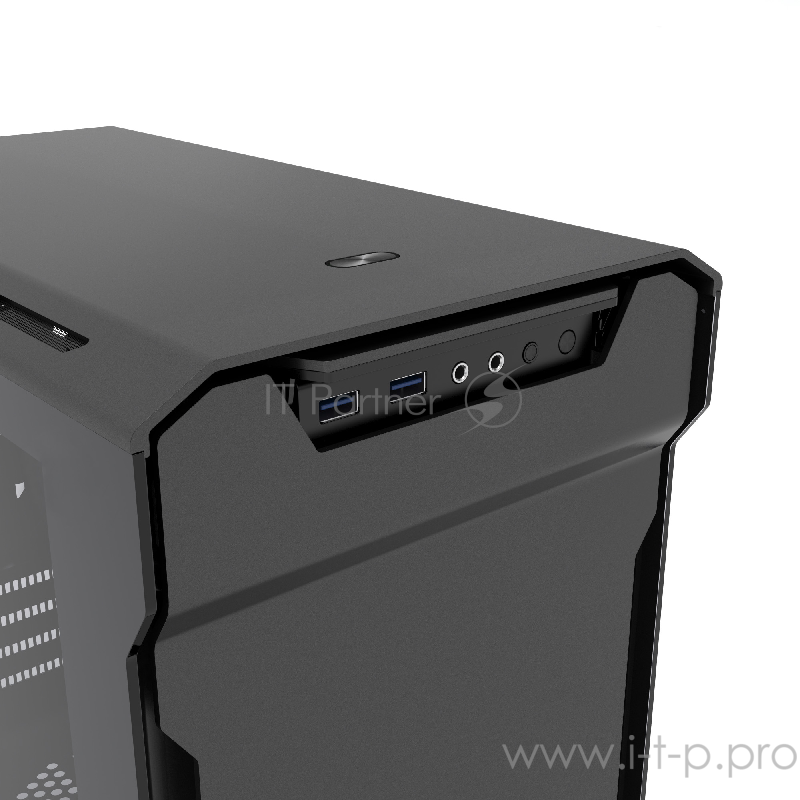 Корпус PHANTEKS Enthoo Evolv Aluminum, Satin Black Edition, RGB LED иллюминация, боковые панели Tempered Glass, Micro ATX