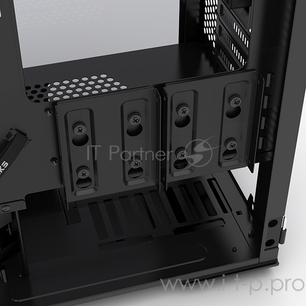 Корпус PHANTEKS Enthoo Evolv Aluminum, Satin Black Edition, RGB LED иллюминация, боковые панели Tempered Glass, Micro ATX