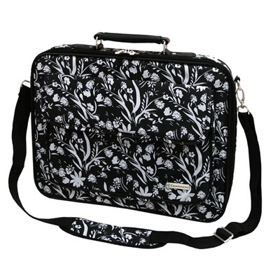 Сумка для ноутбука Сумка Continent CC03 White Flowers {нейлон до 15,6