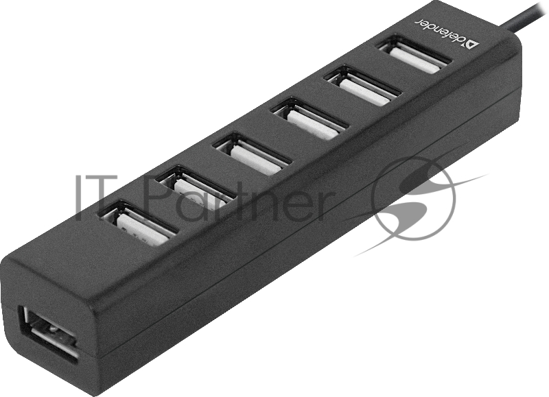 Контроллер DEFENDER Универсальный USB разветвитель Quadro Swift USB2.0, 7 портов (83203)