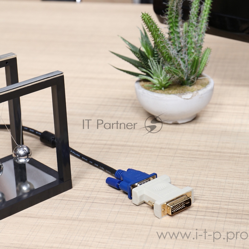 Переходник Rexant (17-6821) ПЕРЕХОДНИК шт.DVI - гн.VGA GOLD