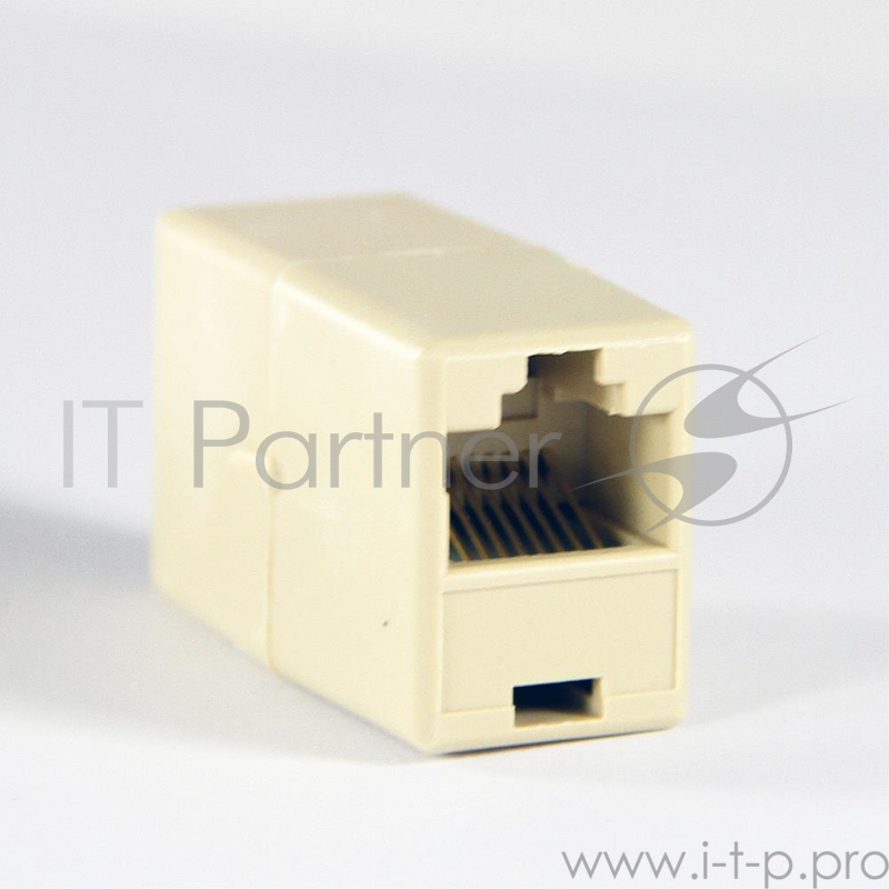 Переходник VCOM VTE7713 Модуль RJ-45 - RJ-45 проходной, кат. 5e (10 шт. в уп-ке), блистер