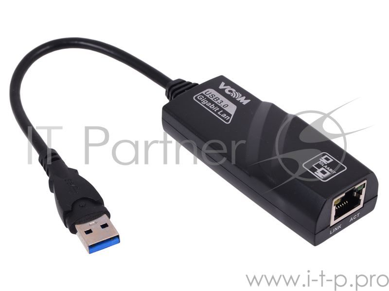 Переходник VCOM DU312 Переходник USB3.0 на Ethernet RJ-45 10/100/1000 Mbps